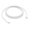 Cable usb tipo c apple 2m - macho - macho - blanco