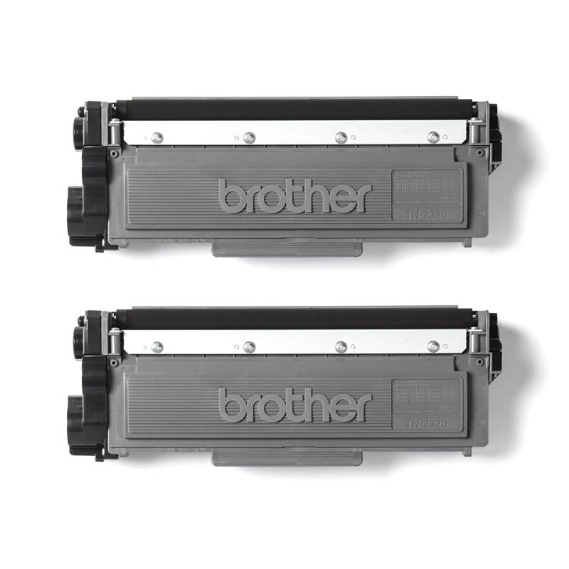 Pack toner brother tn2320twin negro 2uds