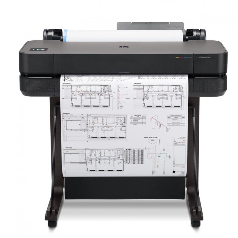 Plotter hp designjet t630 a1 24pulgadas -  2400ppp -  usb -  red -  wifi -  pedestal -  cortadora horizontal automatica - Imagen