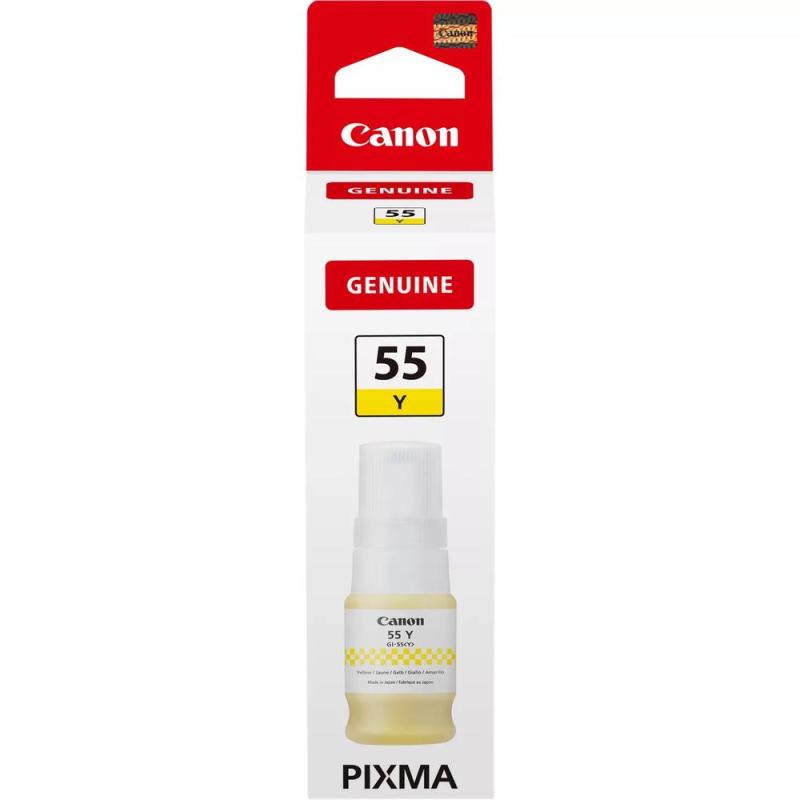 Botella tinta canon gi - 55 ink amarillo