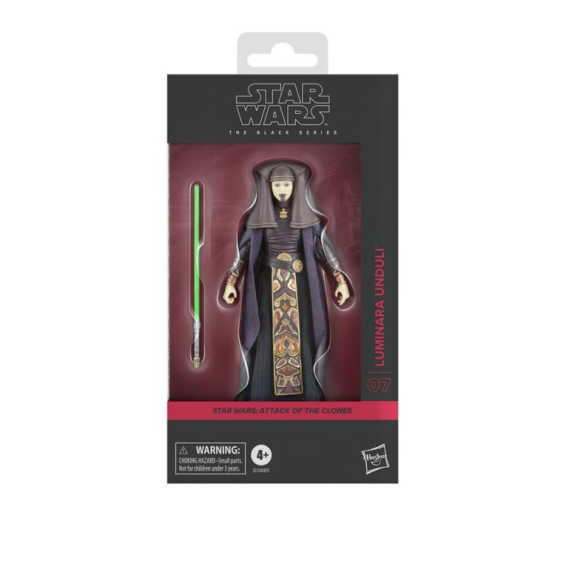 Figura hasbro star wars the black series attack of the clones luminara unduli