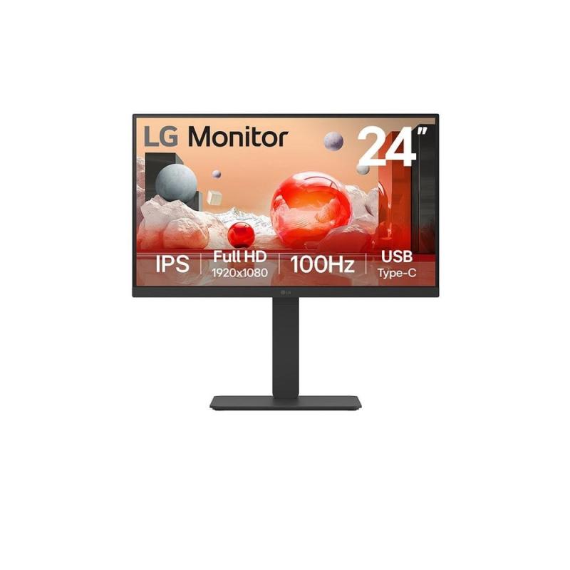 Monitor led ips lg 24ba750 23.8pulgadas 1920 x 1080 5ms hdmi displayport usb - c altavoces reg. altura