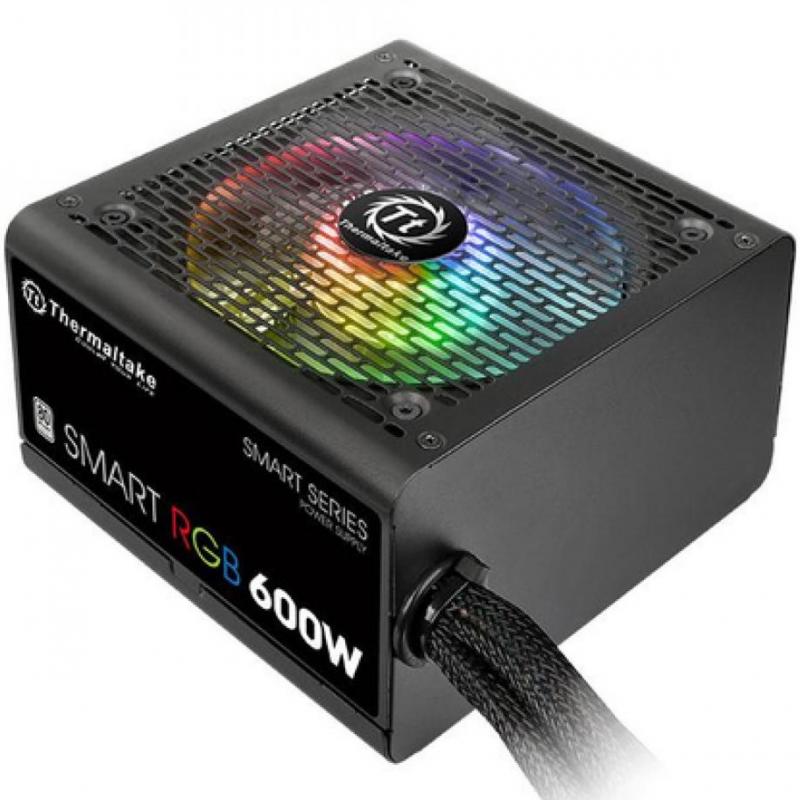 Fuente de alimentacion gaming thermaltake smart rgb atx 600w 80 plus negro - Imagen 1