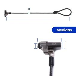 Cable de seguridad ewent para portatil - llave 1.8m