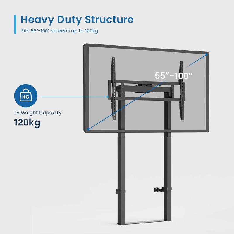 Soporte de pared ewent vesa hasta 100pulgadas 800x600mm max 120kg