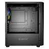 Caja ordenador gaming unykach mini glayze argb stripe - black micro atx