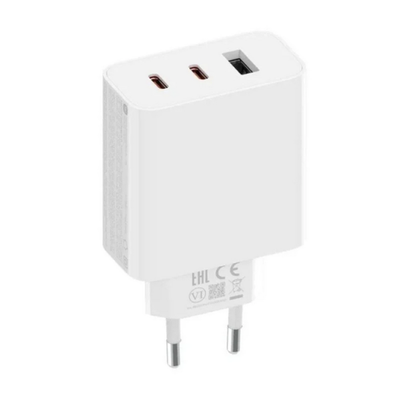 Cargador xiaomi 2c1a gan 67w trio - 2 x usb c 1 x usb a - con cable - color blanco