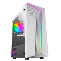 Caja ordenador mars gaming mc - x7 atx argb cristal templado blanco