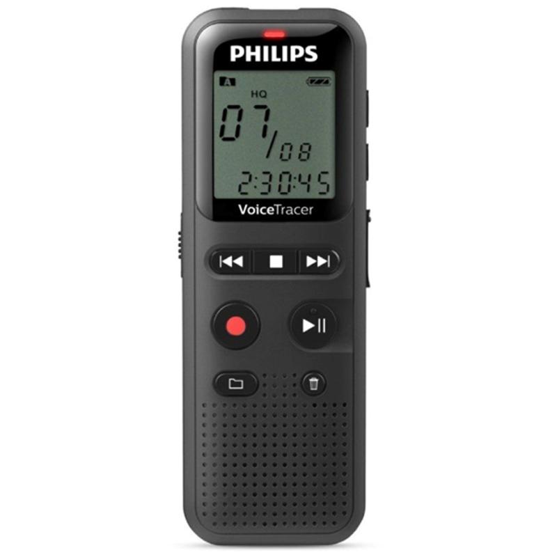 Grabadora de voz philips dvt1160 voice tracer 8khz 8gb color negro