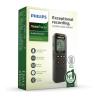 Grabadora de voz philips dvt1160 voice tracer 8khz 8gb color negro