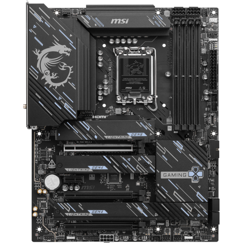 Placa base msi z890 lga 1851 gaming plus wifi atx 4xddr5