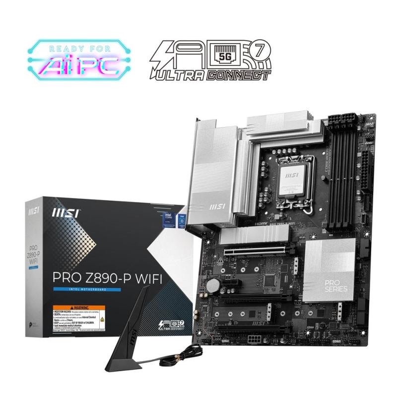 Placa base msi pro z890 - p lga 1851 wifi atx 4xddr5