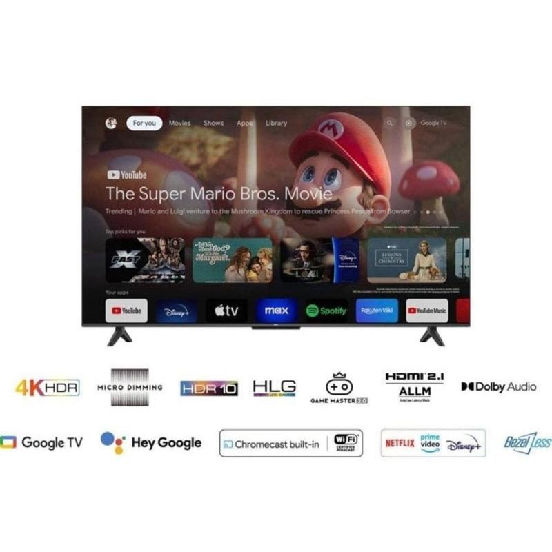 Tv tcl 43pulgadas led 4k uhd - 43p61b - smart tv