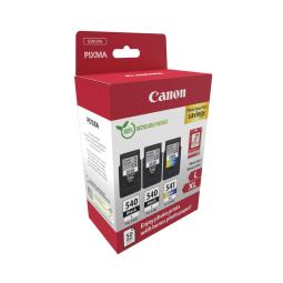 Cartucho tinta canon pg 540 x2 + cl 541 xl + papel fotografico