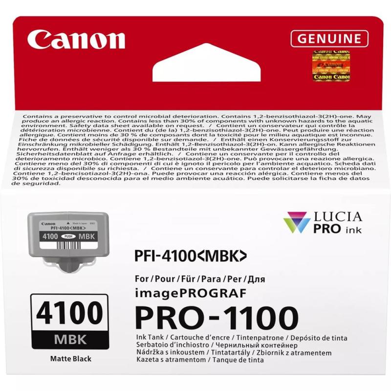 Cartucho canon pfi - 4100mbk negro mate