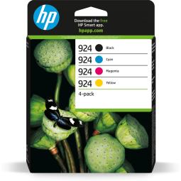 Pack cartucho hp 924 4 colores cmyk