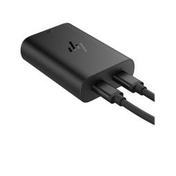 Cargador hp de portátil usb - c 65w dos puertos usb - c