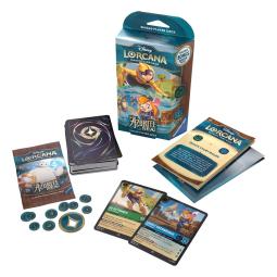 Juego de cartas disney lorcana tcg azurite sea starter decki nglés