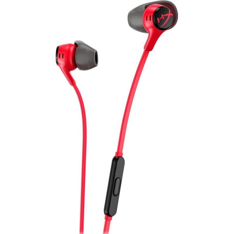 Auriculares gaming hyperx cloud earbuds ii jack 3.5mm rojo