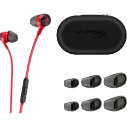 Auriculares gaming hyperx cloud earbuds ii jack 3.5mm rojo