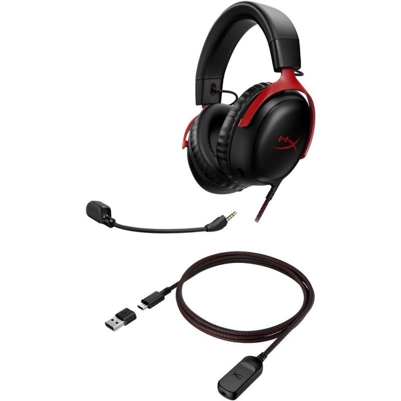 Auriculares gaming hyperx cloud iii negro - rojo