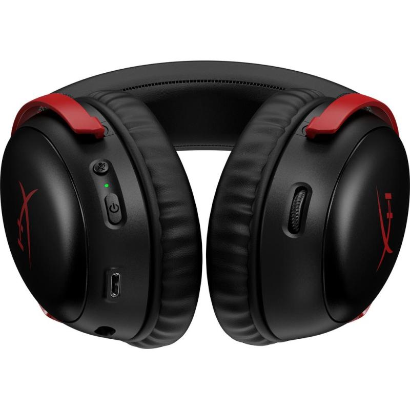 Auriculares gaming hyperx cloud iii inalambricos negro - rojo