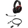 Auriculares gaming hyperx cloud iii inalambricos negro - rojo