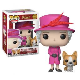 Funko pop personaje historico reina elizabeth ii con perro - Imagen 1