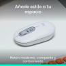 Raton inalambrico logitech pop mouse blanco