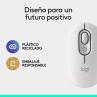 Raton inalambrico logitech pop mouse blanco