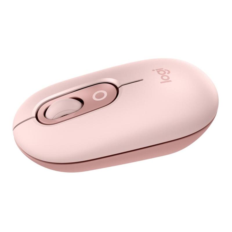 Raton inalambrico logitech pop mouse rosa