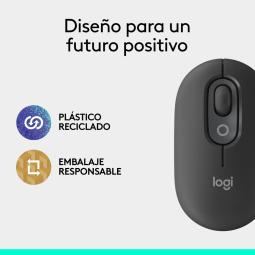 Raton inalambrico logitech pop mouse grafito