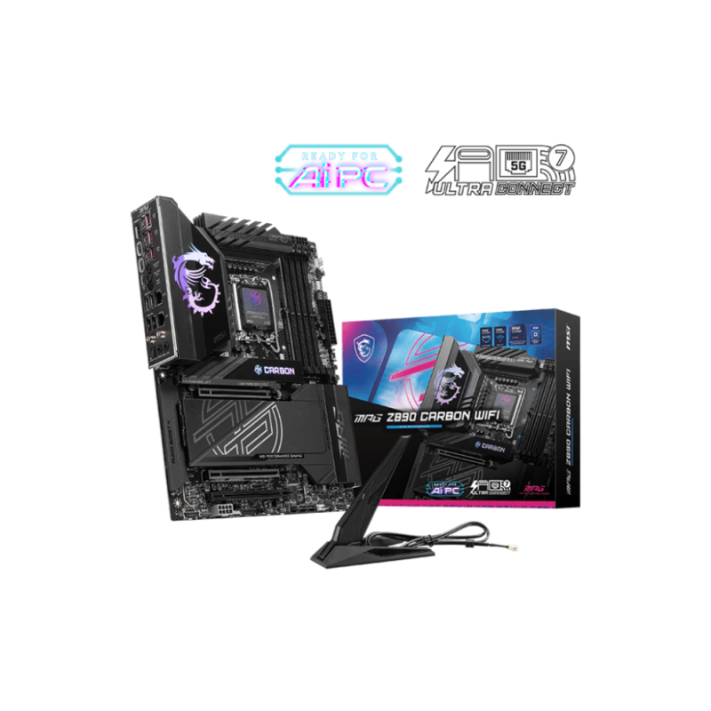 Placa base msi mpg z890 carbon lga 1851 wifi atx 4xddr5