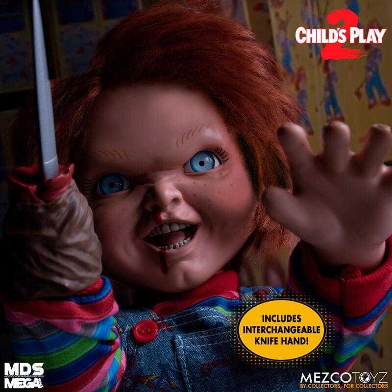 Figura mezco toys chucky talking menacing 38 cm