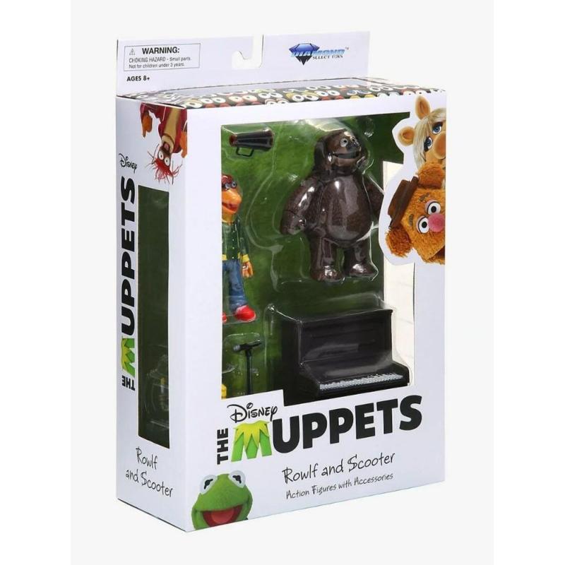 Set de 2 figuras diamond select toys the muppets los teleñecos scooter and rowlf