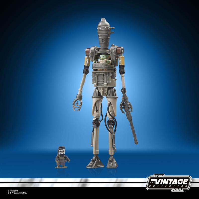 Figura hasbro star wars the mandalorian the vintage collection ig - 12 grogu & anzellan