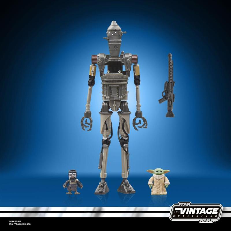 Figura hasbro star wars the mandalorian the vintage collection ig - 12 grogu & anzellan