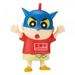 Figura banpresto crayon shinchan big sofvimates shinnosuke nohara action kamen helmet ver. 18cm