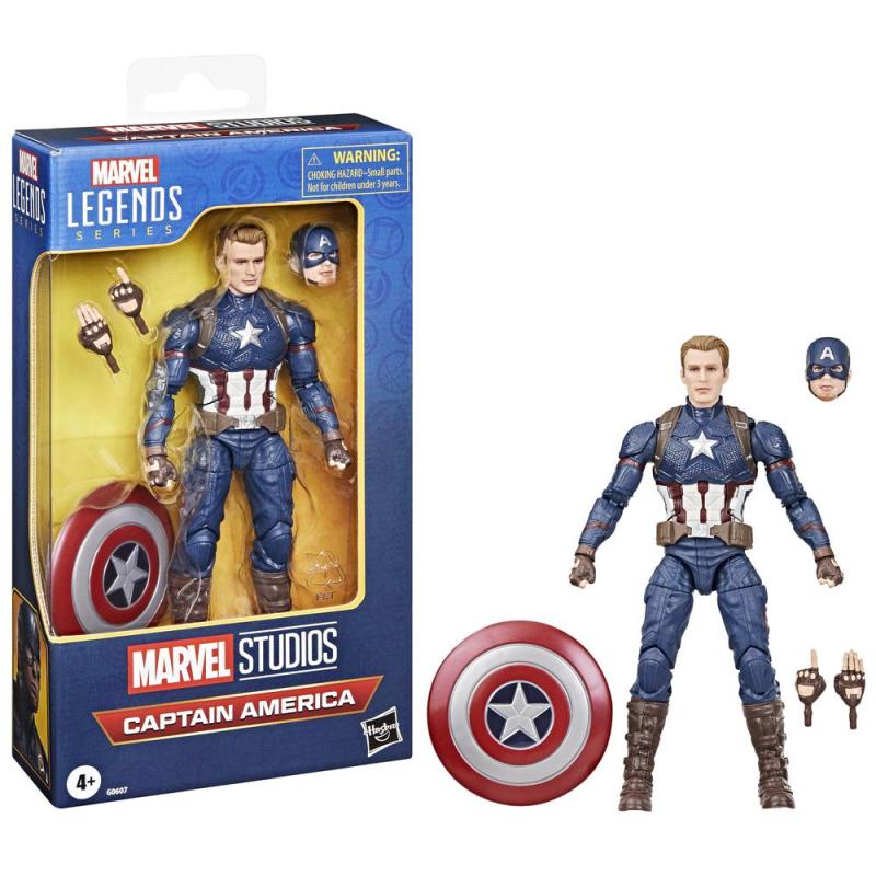 Figura hasbro marvel legends series capitán series