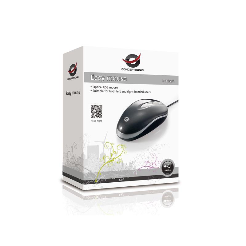 Mouse raton conceptronic cllmeasy optico - usb - 800 dpi