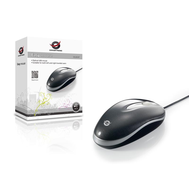 Mouse raton conceptronic cllmeasy optico - usb - 800 dpi