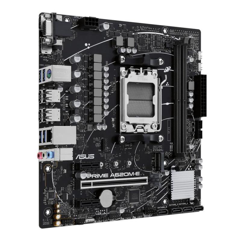 Asus amd prime a620m - e - csm socket am5 ddr5 x2 4800mhz max 64gb hdmi displayport d - sub matx