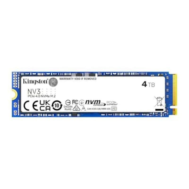 Disco duro interno ssd kingston nv3 4tb m.2 nvme pcie 4.0