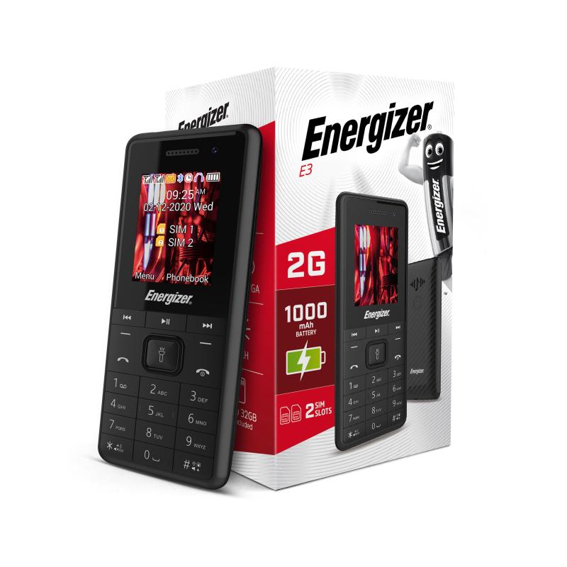 Telefono movil energizer e3 - 2g - 1.77pulgadas - black eu - negro