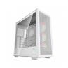 Caja ordenador gaming deepcool e - atx morpheus argb cristal templado blanco