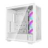 Caja ordenador gaming deepcool e - atx morpheus argb cristal templado blanco