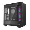 Caja ordenador gaming deepcool e - atx morpheus argb cristal templado negro