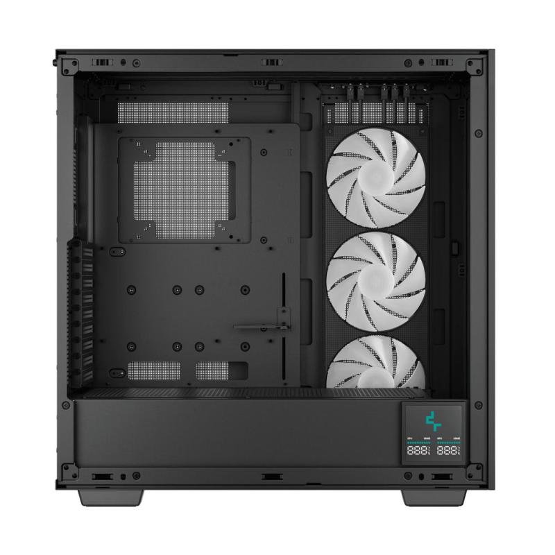 Caja ordenador gaming deepcool e - atx morpheus argb cristal templado negro