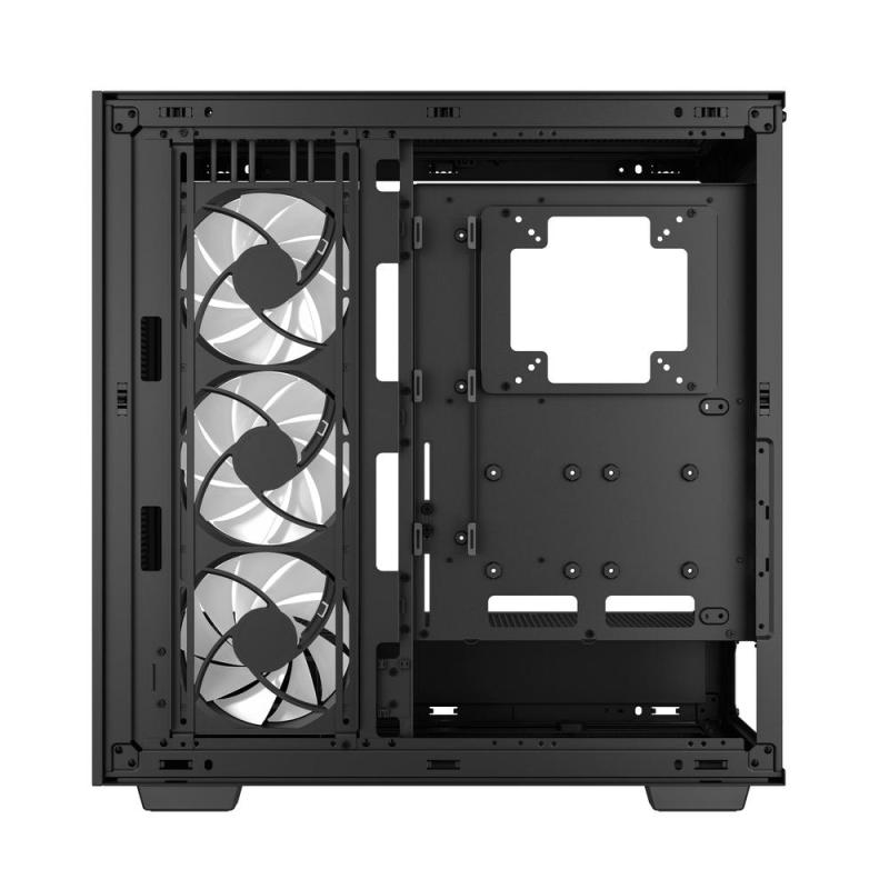 Caja ordenador gaming deepcool e - atx morpheus argb cristal templado negro