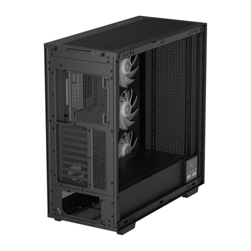 Caja ordenador gaming deepcool e - atx morpheus argb cristal templado negro